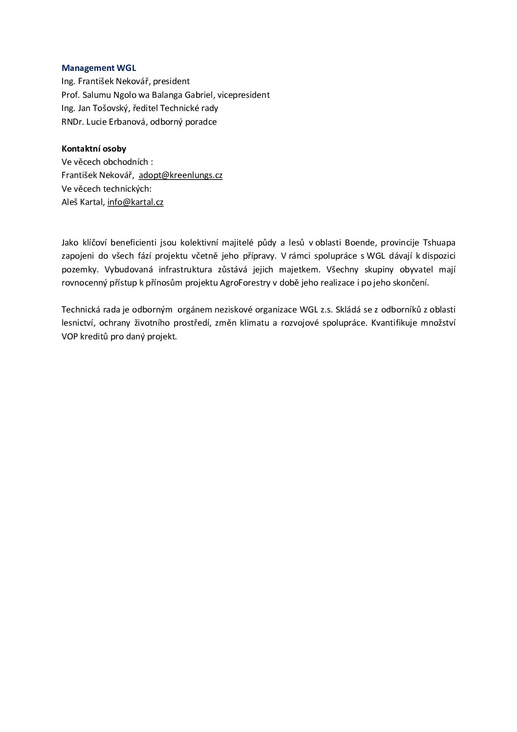 Management WGL