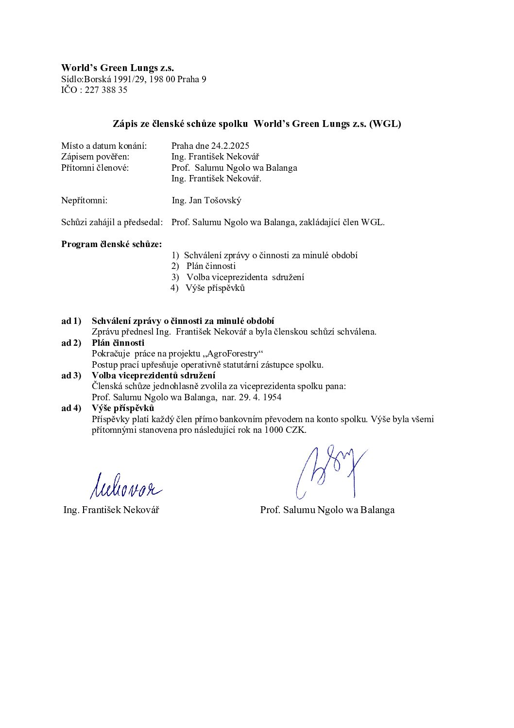 Zápis z členské schůze WGL 24.2.2025 CZ
